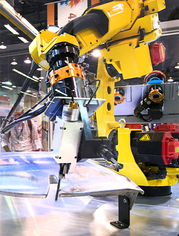 Yellow robotic arm